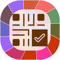 QR Code Checkout Icon Design vector