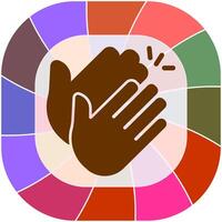 Clapping Hands Icon Design vector