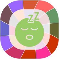 Sleeping Face Icon Design vector