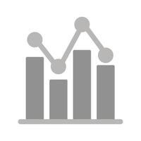 Bar Chart Icon Design vector