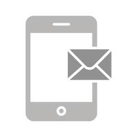 Mobile E-mail Icon Design vector