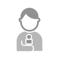 News Reporter Icon Design vector