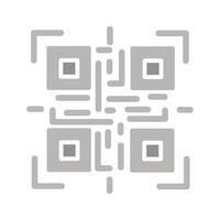 QR Code Reader Icon Design vector