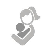 Mother and Child Icon Design vector