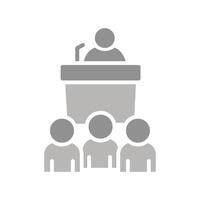 Press Conference Icon Design vector