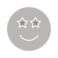 Star-Struck Icon Design vector