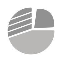 Pie Chart Icon Design vector