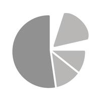 Pie Chart Icon Design vector