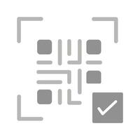 QR Code Link Icon Design vector