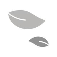 Leaf Fluttering in Wind Icon Design vector