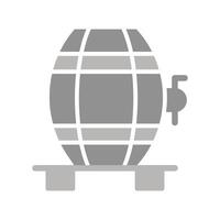 Wine Cask Icon Design vector