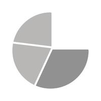 Pie Chart Icon Design vector