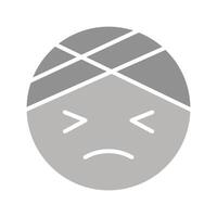 Face with Head-Bandage Icon Design vector
