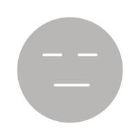 Neutral Face Icon Design vector