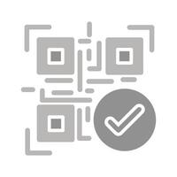 Barcode Verification Icon Design vector