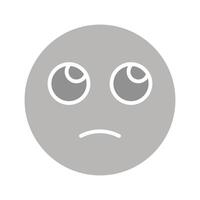 Face with Rolling Eyes Icon Design vector