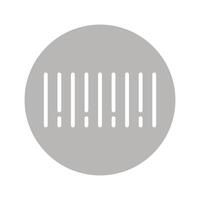 Barcode Sticker Icon Design vector