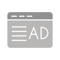 Ad Placement Icon Design vector