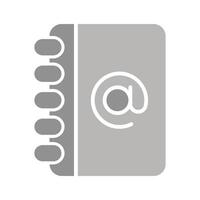 Address Book Icon Design vector