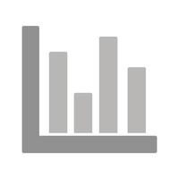 Bar Chart Icon Design vector