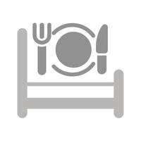 Breakfast in Bed Icon Design vector