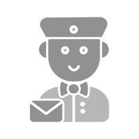 Mail Carrier Icon Design vector