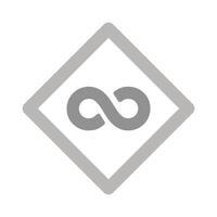 Infinity Sign Icon Design vector
