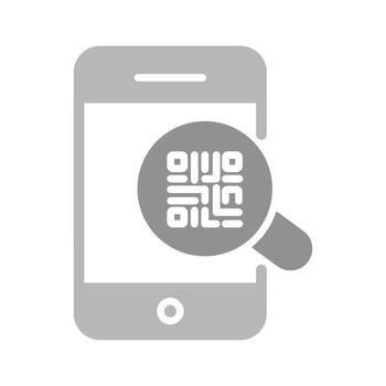 QR Code Authentication Icon Design vector