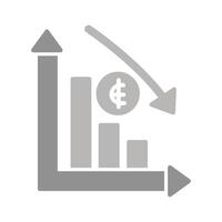 Money Down Icon Design vector