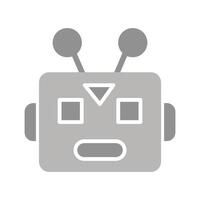 Robot Face Icon Design vector