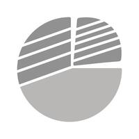 Pie Chart Icon Design vector