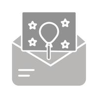 Party Invitation Icon Design vector