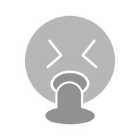 Face Vomiting Icon Design vector