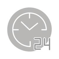 24 Hours Icon Design vector