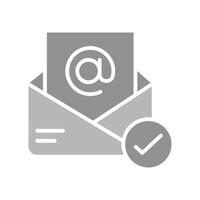 Registered Mail Icon Design vector