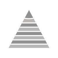 Pyramid Graph Icon Design vector