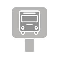 Bus Stop Icon Design vector
