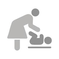 Changing Table Icon Design vector