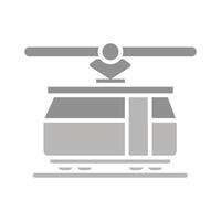 Tram Car Icon Design vector