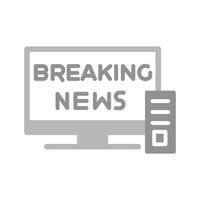 Breaking Story Icon Design vector