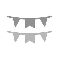 Bunting Flags Icon Design vector