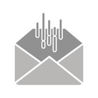 Mail Sorting Icon Design vector
