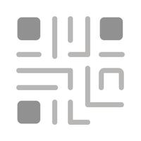 QR Code Icon Design vector