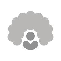 Clown Wig Icon Design vector