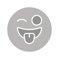 Zany Face Icon Design vector