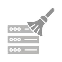 Data Cleaning Icon Design vector
