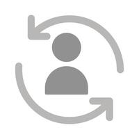 Retargeting Icon Design vector