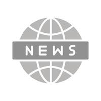 News Globe Icon Design vector