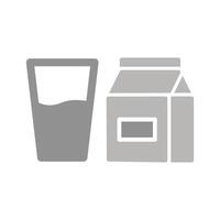 Glass of Milk Icon Design vector