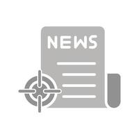 News Scoop Icon Design vector